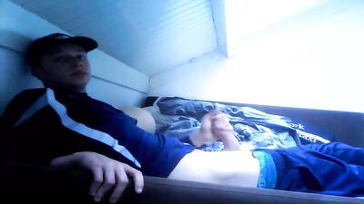 Sexy webcam teen boy shows off his smooth body with a handjob and solo masturbation