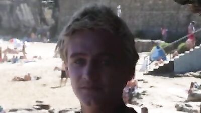 Gay Surfers Get Down and Dirty with Blonde Straight Boys on the Beach