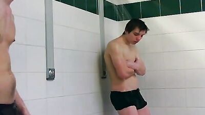 Boys Locker Room Antics: Amateur Straight Guys Have Fun