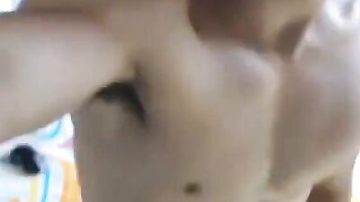 One-handed wonder: A twinks solo hand job!