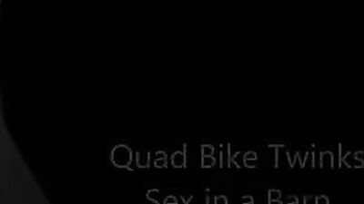 Rural Romp: Hot Quad-riding Twinks Go Down in Barn