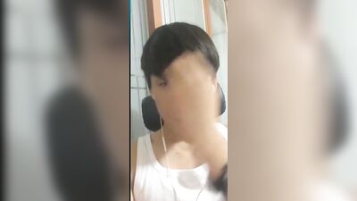 Asian Fresh-Faced Hunk on Webcam, Squirts All Over Himself in Solo Cumshot Showcase