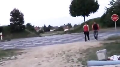 Gay Amateurs Get Down And Dirty In The Back Seat: Raw Cum Shots and Unprotected Sex