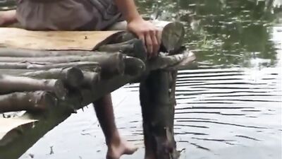 Pond Play with Two Dudes