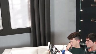 Riding the Rail: Two Gay Guys Enjoy a Messy Creampie