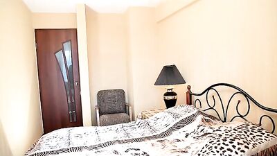 Handsome young man pleasures himself and cums solo in bedroom