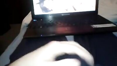 Point of View Laptop Jerk-Off - Action Ass Play Cum Shots Amateur Solo (Amateur Solo)
