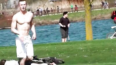 Amateur Muscle Teens in the Park: Unscripted and Raw!