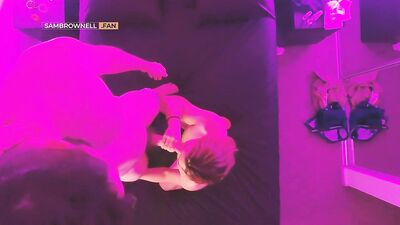 Long Haired Twink Blows my Big Cut Cock