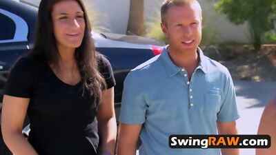 COUPLES Go To The SWINGER HOUSE For HOT BISEXUAL Experiences