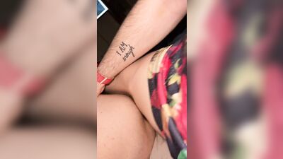 Riding this HUGE cock.