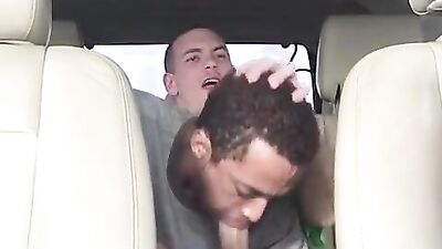 Backseat Blackheads: Interracial Oral Fun with Frat Guys!