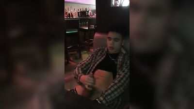Gangbang in Public Bar: Cumming with Friends!