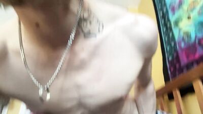 Sexy Alt Emo Daddy ASMR JOI Humping Bed With Huge Cumshot On Self (SO HOT) Hot Dom ASMR JOI