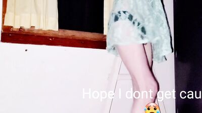 RISKY CD Abandoned Building Flashing w Feet Cumshot at End