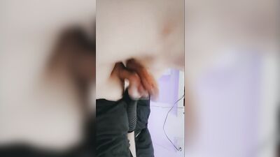femboy twinks stroking cock together
