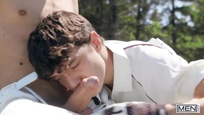 MEN - Sam Ledger Bends Over As Leo Louis Tongue Fucks His Asshole Then Bangs Him In Doggy