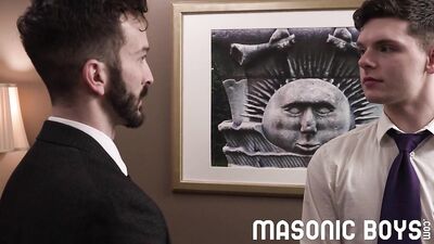 MasonicBoys Blue eyed twink hole ravaged by Tucker Barrett