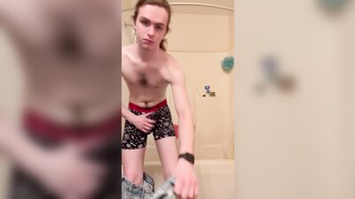 Big Dick twink teases check out OF @igotbigballz420