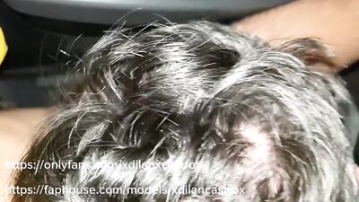 public cruising married straight uber driver is seduced until he fucks me bareback in his car