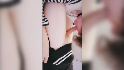 Twink femboy blows me cutely