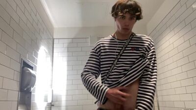 Gay Teen Model Masturbates Inside Walmarts Public Restroom!
