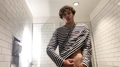 Gay Teen Model Masturbates Inside Walmarts Public Restroom!