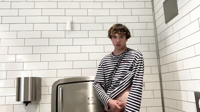 Gay Teen Model Masturbates Inside Walmarts Public Restroom!