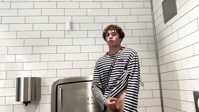 Gay Teen Model Masturbates Inside Walmarts Public Restroom!