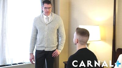 Gaycest Euro twink Serg Shepard sucks off hung horny dad