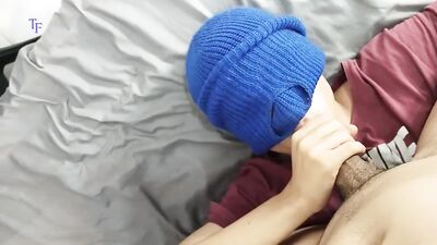 My gym partner asks me to go to his house to suck my cock after training