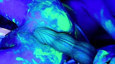 Trans Girl Fucked By Glow In The Dark Monster Cock