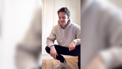 Jock gets stuck under my bed