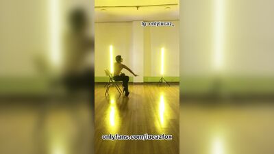 Horny Latino shows a private erotic dance