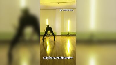 Horny Latino shows a private erotic dance