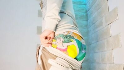 boy in tracksuit shows his nice twink ass ????????