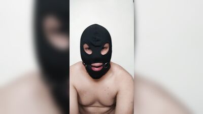 Masked Boy Jerking Off