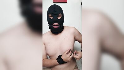 Masked Boy Jerking Off
