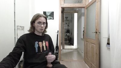 I love to jerk my big twink dick after school is over on webcam live