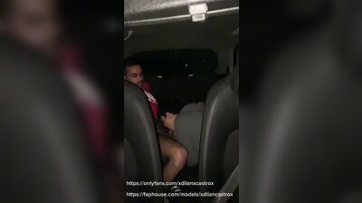 cruising married straight uber driver fucks young college twink bareback cums inside ass creampie
