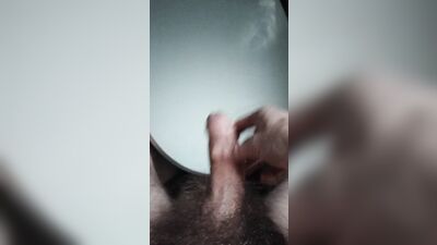 Uncut British Twink Cumming On The Toilet Seat