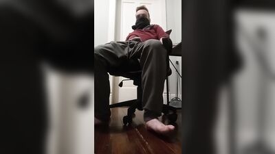 Twink Strips and Strokes His Cock For You