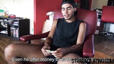 Latino Twink Offered Money To Suck Cock And Get Fucked Hard