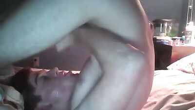 Amateur American Boy Blows Load On His Own Face