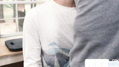 Petite Twink Anally Drilled In Skinny Asshole By Top BF