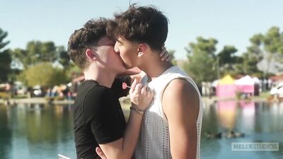 Cute And Horny Mates Flirt And End Up In Bed