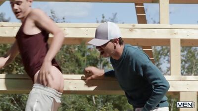 Sneaky Guy And A Big Pole In Stands