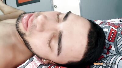 Masculine Bearded Bottom Rejoice With Some Dick Inside