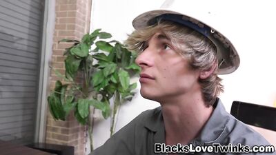 Black Worker Gets Facial