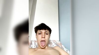 Teen Jock Cumshot: Horny Bedroom Antics!